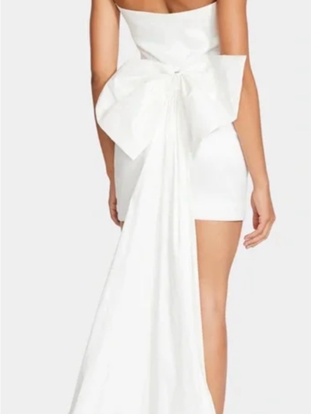 Betsey Johnson White Strapless Ruched Mini Dress - Picture 8 of 12